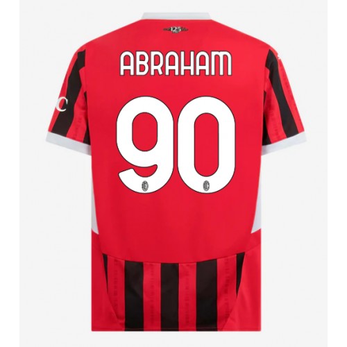 Fotballdrakt Herre AC Milan Tammy Abraham #90 Hjemmedrakt 2024-25 Kortermet